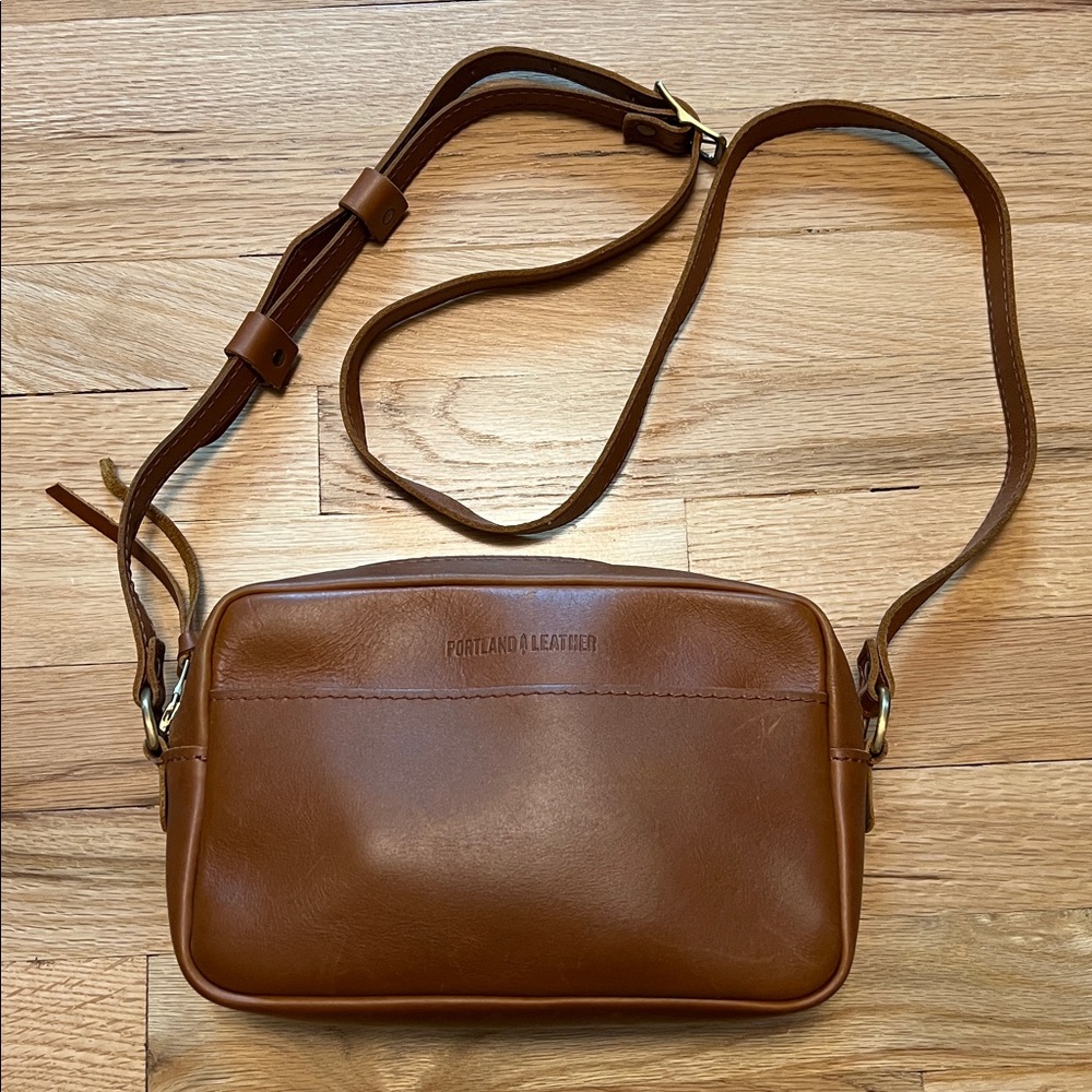 Portland Leather Large Toaster Purse (now called Camera Bag Purse) - Honey
